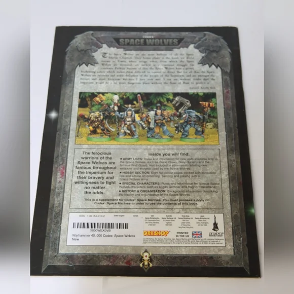 Warhammer 40K Codex: Space Wolves Rulebook - Picture 2 of 6